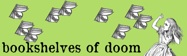 banner image: bookshelves of doom